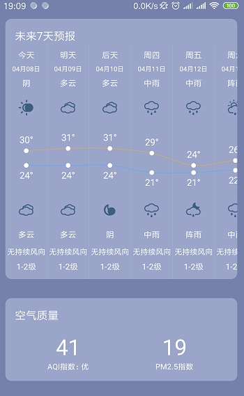 银米天气app安卓版下载-银米天气拥有超长15天天气预报下载v1.0