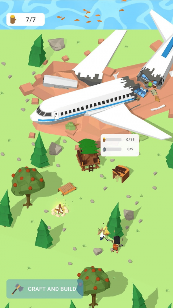 孤岛求生飞机坠落安卓版游戏下载-孤岛求生飞机坠落冒险像素生存手游下载v0.1.1