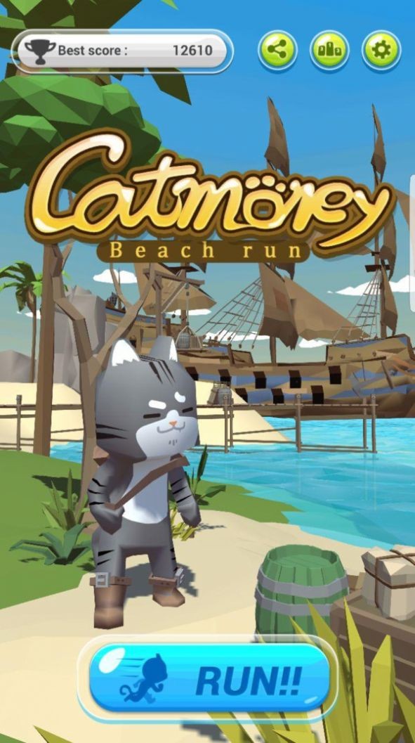 沙雕猫咪海滩跑酷游戏下载-沙雕猫咪海滩跑酷最新版下载v1.76