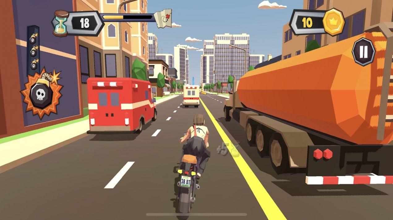 混乱交通摩托车骑士安卓版游戏下载-混乱交通摩托车骑士全车型免费解锁手游下载v1.0.3